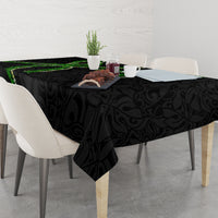 Hawaii Maile Lei Tablecloth Aloha Black Color