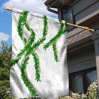 Hawaii Maile Lei Garden Flag Aloha White Color