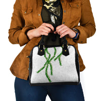 Hawaii Maile Lei Shoulder Handbag Aloha White Color