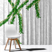Hawaii Maile Lei Window Curtain Aloha White Color LT03 - Polynesian Pride