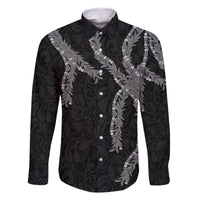 Hawaii Maile Lei Family Matching Tank Maxi Dress and Hawaiian Shirt Aloha Grayscale Color