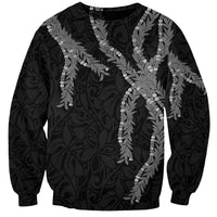 Hawaii Maile Lei Sweatshirt Aloha Grayscale Color