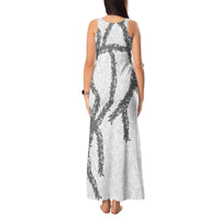 Hawaii Maile Lei Tank Maxi Dress Aloha The Grey Color