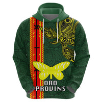 Papua New Guinea Oro Province Hoodie PNG Birds Of Paradise Polynesian Arty Style LT03 - Polynesian Pride