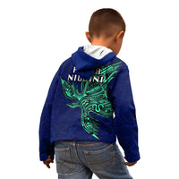 Papua New Guinea Bougainville Kid Hoodie PNG Birds Of Paradise Polynesian Arty Style LT03 - Polynesian Pride