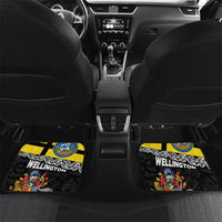 New Zealand Wellington Car Mats The Capital's Emblems Flag and Koru Art