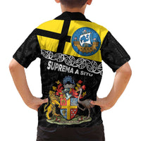 New Zealand Wellington Kid Hawaiian Shirt The Capital's Emblems Flag and Koru Art LT03 - Polynesian Pride