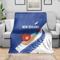 New Zealand Cricket Blanket Kiwi Birds Haka Dance Blue Fern Sporty Style