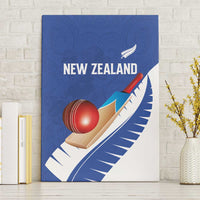 New Zealand Cricket Canvas Wall Art Kiwi Birds Haka Dance Blue Fern Sporty Style