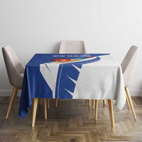 New Zealand Cricket Tablecloth Kiwi Birds Haka Dance Blue Fern Sporty Style
