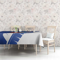 New Zealand Cricket Tablecloth Kiwi Birds Haka Dance Blue Fern Sporty Style