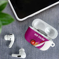 New Zealand Cricket AirPods Case Kiwi Birds Haka Dance Pink Fern Sporty Style