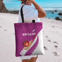 New Zealand Cricket Tote Bag Kiwi Birds Haka Dance Pink Fern Sporty Style