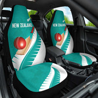 New Zealand Cricket Car Seat Cover Kiwi Birds Haka Dance Turquoise Fern Sporty Style