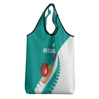 New Zealand Cricket Grocery Bag Kiwi Birds Haka Dance Turquoise Fern Sporty Style