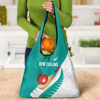 New Zealand Cricket Grocery Bag Kiwi Birds Haka Dance Turquoise Fern Sporty Style