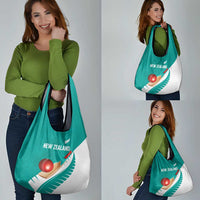 New Zealand Cricket Grocery Bag Kiwi Birds Haka Dance Turquoise Fern Sporty Style