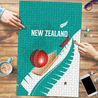 New Zealand Cricket Puzzle Kiwi Birds Haka Dance Turquoise Fern Sporty Style