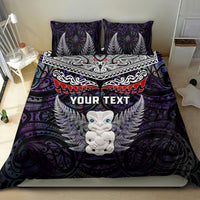 New Zealand Hei Tiki Bedding Set Maori Purple Papua Shell Pattern LT03 - Polynesian Pride