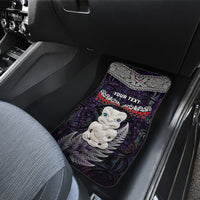 New Zealand Hei Tiki Car Mats Maori Purple Papua Shell Pattern LT03 - Polynesian Pride