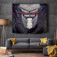 New Zealand Hei Tiki Tapestry Maori Purple Papua Shell Pattern LT03 - Polynesian Pride