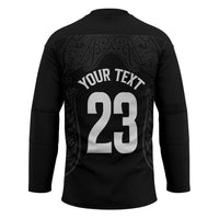 New Zealand Basketball Ta Moko Tribal Custom Hockey Jersey
