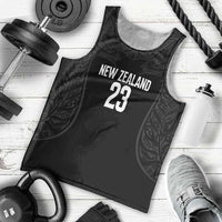 New Zealand Basketball Ta Moko Tribal Custom Men Tank Top LT03 - Polynesian Pride