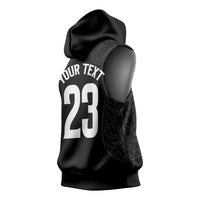 New Zealand Basketball Ta Moko Tribal Custom Sleeveless Hoodie LT03 - Polynesian Pride