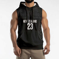 New Zealand Basketball Ta Moko Tribal Custom Sleeveless Hoodie LT03 - Polynesian Pride