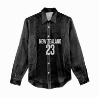 New Zealand Basketball Ta Moko Tribal Custom Women Casual Shirt