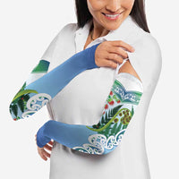 Aotearoa New Zealand Natural Plants Arm Sleeves Pohutukawa with Silver Ferns Koru Frond Maori Tattoos