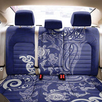 New Zealand Sea Animals with Maori Tribal Tattoo Back Car Seat Cover Blue Color