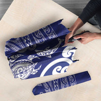 New Zealand Sea Animals with Maori Tribal Tattoo Umbrella Blue Color LT03 - Polynesian Pride