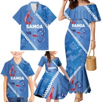 Samoa Independence Day Family Matching Mermaid Dress and Hawaiian Shirt Anniversary 63th-Siapo Art