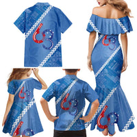 Samoa Independence Day Family Matching Mermaid Dress and Hawaiian Shirt Anniversary 63th-Siapo Art