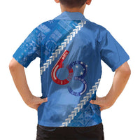 Samoa Independence Day Family Matching Off Shoulder Maxi Dress and Hawaiian Shirt Anniversary 63th-Siapo Art LT03 - Polynesian Pride