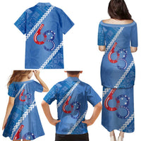 Samoa Independence Day Family Matching Puletasi and Hawaiian Shirt Anniversary 63th-Siapo Art