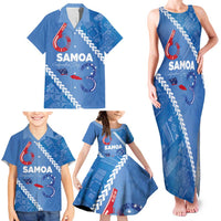 Samoa Independence Day Family Matching Tank Maxi Dress and Hawaiian Shirt Anniversary 63th-Siapo Art