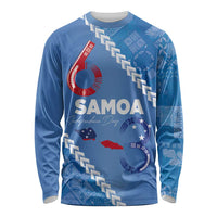 Samoa Independence Day Long Sleeve Shirt Anniversary 63th-Siapo Art