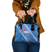 Samoa Independence Day Shoulder Handbag Anniversary 63th-Siapo Art LT03 One Size Blue - Polynesian Pride