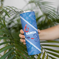 Samoa Independence Day Skinny Tumbler Anniversary 63th-Siapo Art LT03 - Polynesian Pride