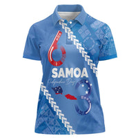 Samoa Independence Day Women Polo Shirt Anniversary 63th-Siapo Art