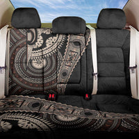 Fiji Traditional Masi Back Car Seat Cover Tapa Art Palm Leaves Pattern LT03 One Size Brown - Polynesian Pride