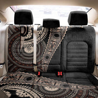 Fiji Traditional Masi Back Car Seat Cover Tapa Art Palm Leaves Pattern LT03 - Polynesian Pride
