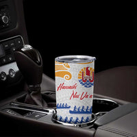 Personalised Hawaiki Nui Va'a French Polynesian Pattern Tumbler Cup White Color