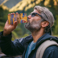 Personalised Hawaiki Nui Va'a French Polynesian Pattern 4 in 1 Can Cooler Tumbler Sunset Color