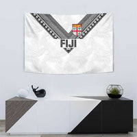 Rugby Fiji Tapestry Fijian Masi Tribal Sporty Style White Color - Polynesian Pride