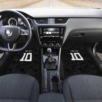 Rugby Fiji Car Mats Fijian Masi Tribal Sporty Style Black Color - Polynesian Pride