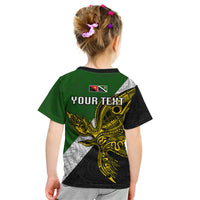 Personalised Papua New Guinea Western Highlands Province Kid T Shirt PNG Birds Of Paradise Polynesian Arty Style LT03 - Polynesian Pride