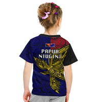 Papua New Guinea West New Britain Province Kid T Shirt PNG Birds Of Paradise Polynesian Arty Style LT03 - Polynesian Pride